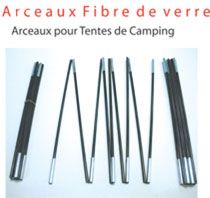 Fiberglass poles Ø 9.5 to 12.5 mm – for camping tents