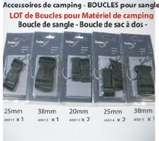 Set of 7 Buckles – For Backpacks, Tents and Sleeping Bags